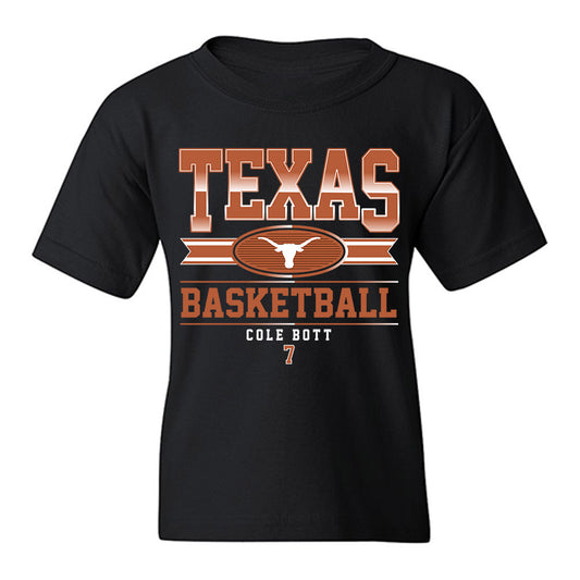 Texas - NCAA Men's Basketball : Cole Bott - Classic Fashion Shersey Youth T-Shirt-0