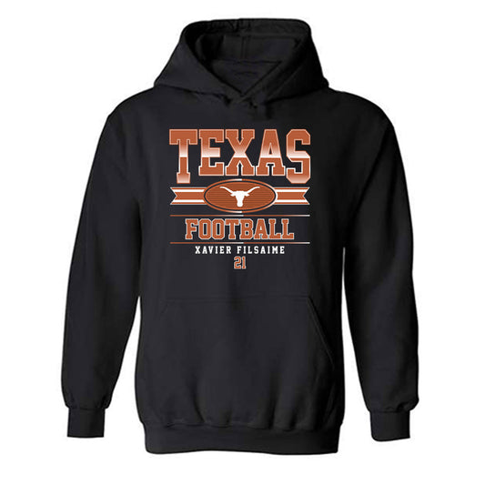 Texas - NCAA Football : Xavier Filsaime - Classic Fashion Shersey Hooded Sweatshirt