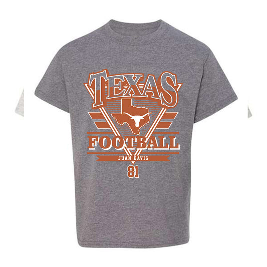 Texas - NCAA Football : Juan Davis - Classic Fashion Shersey Youth T-Shirt