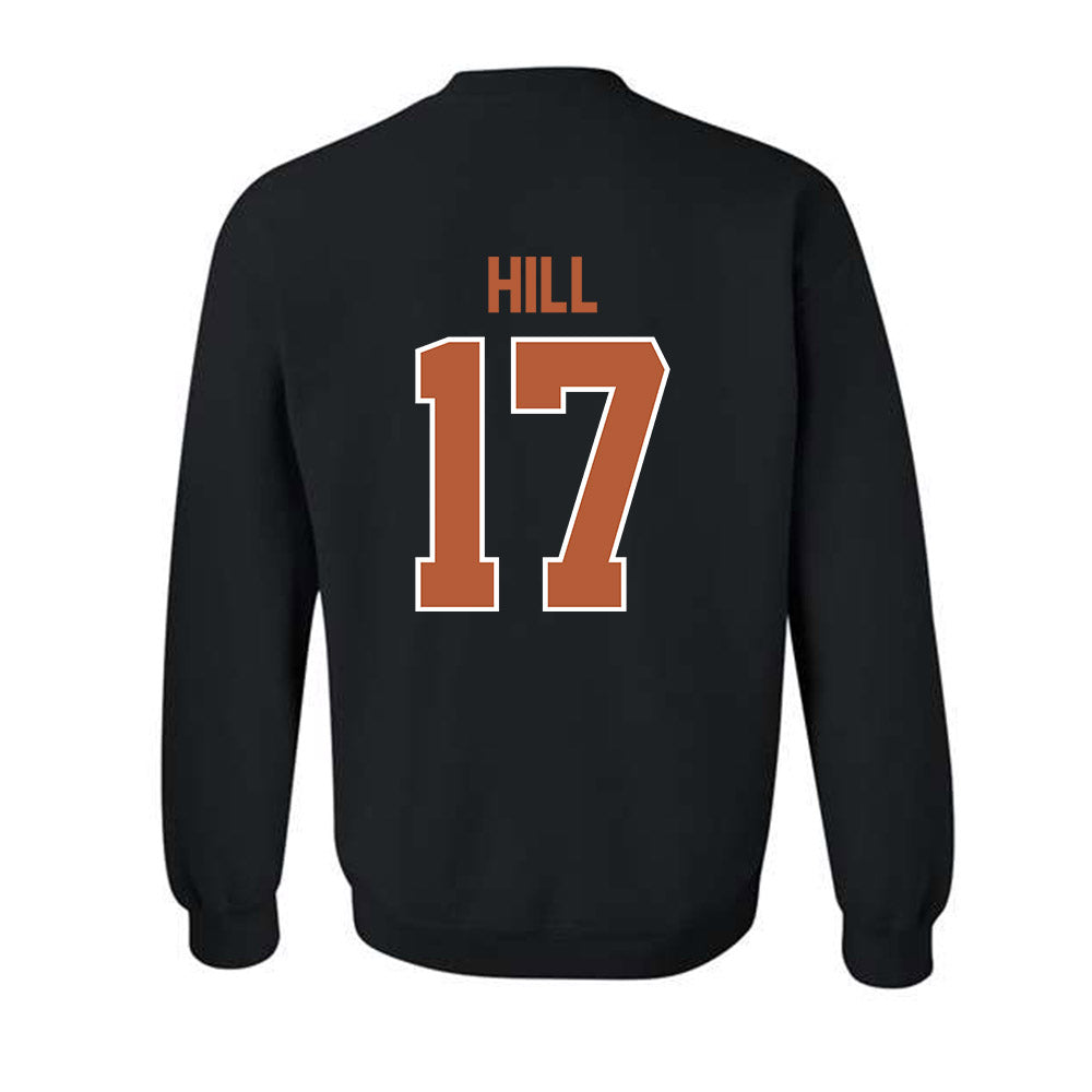 Texas - NCAA Baseball : Will Hill - Sports Shersey Crewneck Sweatshirt-1