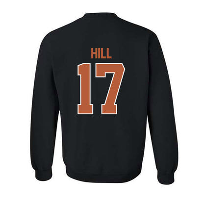 Texas - NCAA Baseball : Will Hill - Sports Shersey Crewneck Sweatshirt-1
