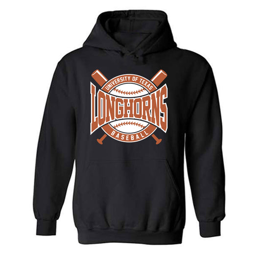 Texas - NCAA Baseball : Temo Becerra - Sports Shersey Hooded Sweatshirt-0