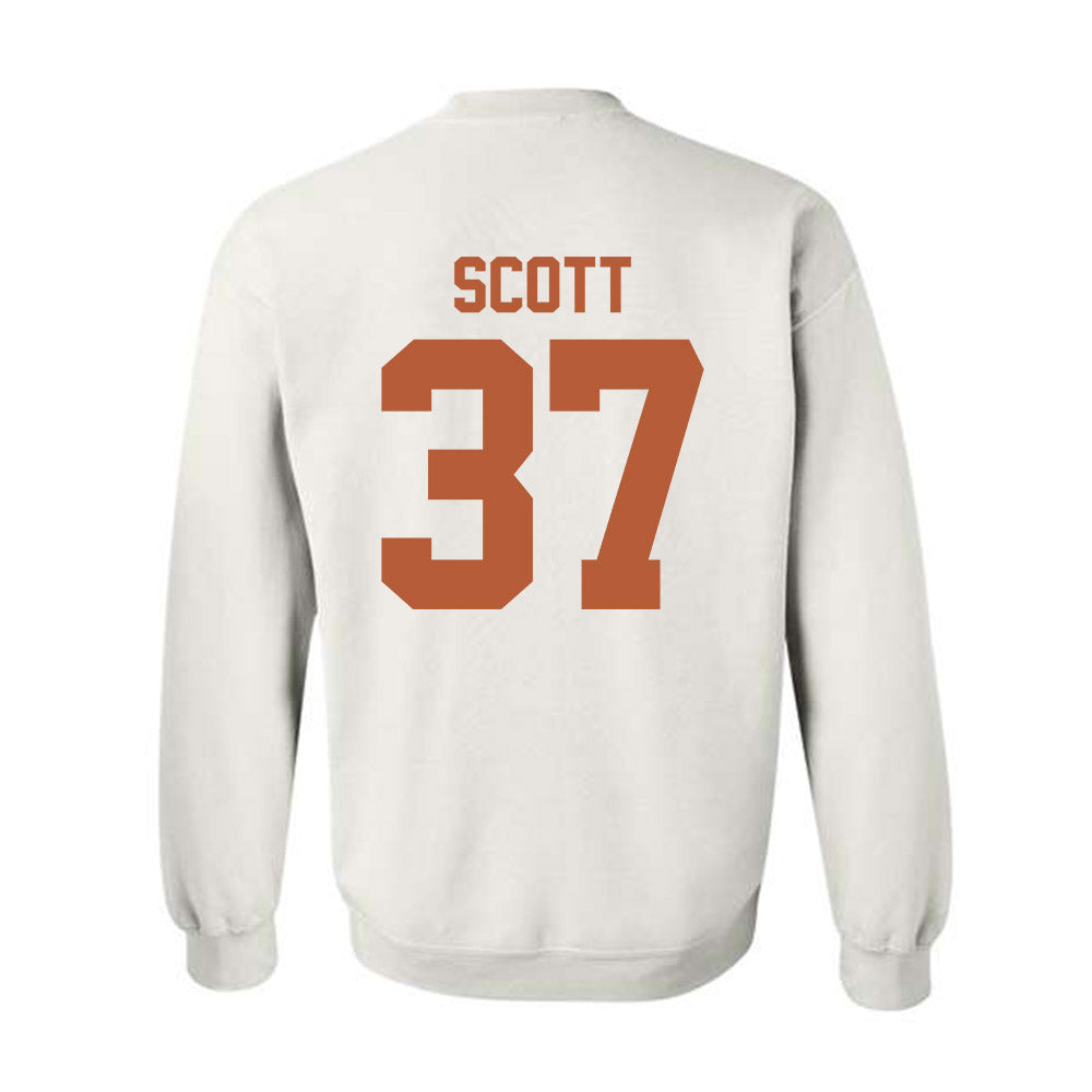Texas - NCAA Baseball : Matt Scott - Sports Shersey Crewneck Sweatshirt-1