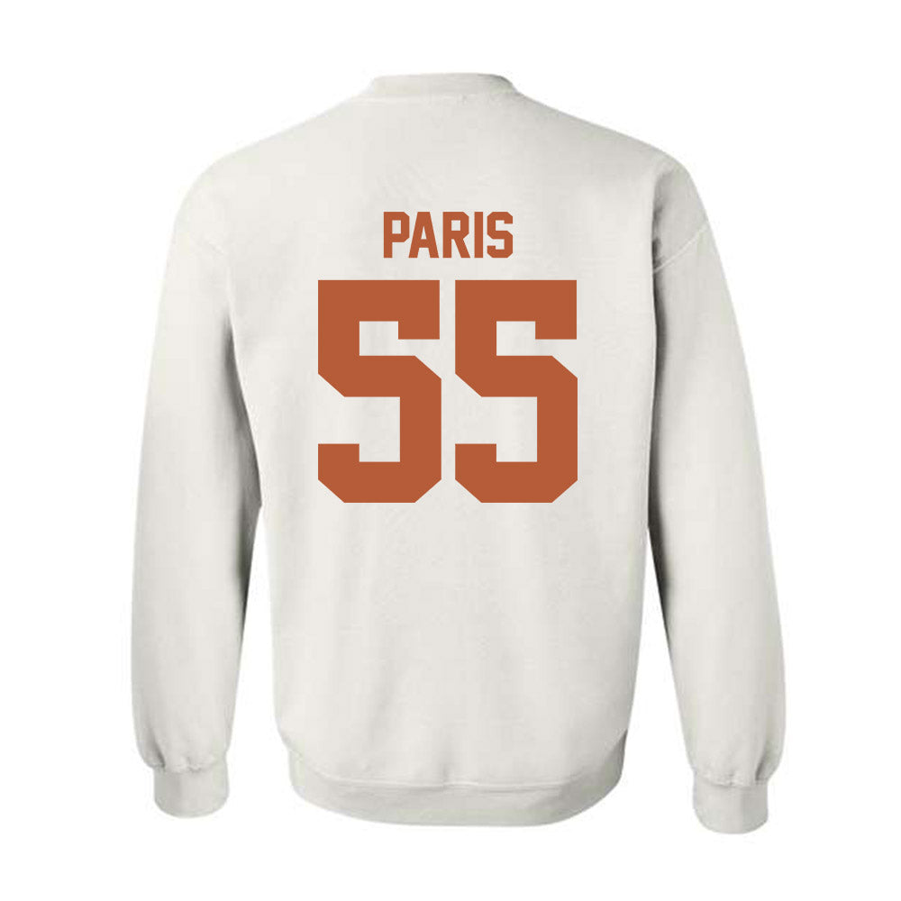 Texas - NCAA Baseball : Jack Paris - Sports Shersey Crewneck Sweatshirt-1