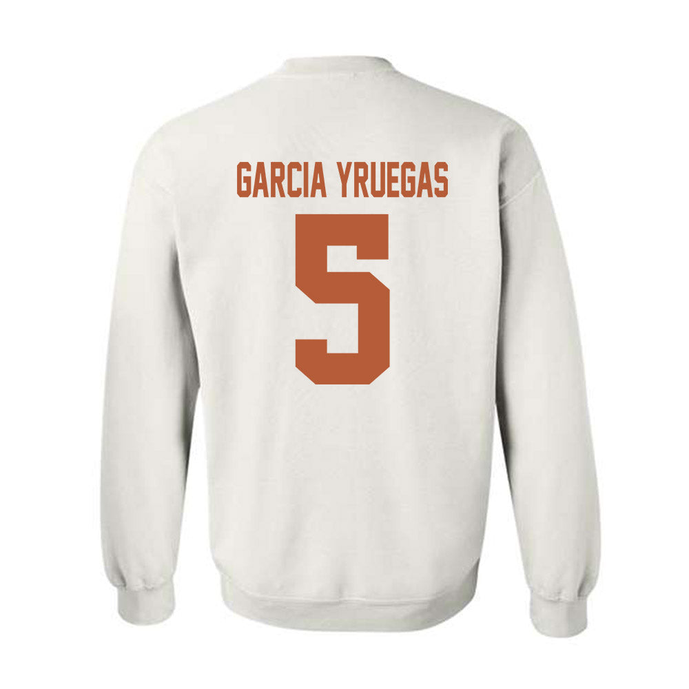 Texas - NCAA Baseball : Felix Garcia Yruegas - Sports Shersey Crewneck Sweatshirt-1