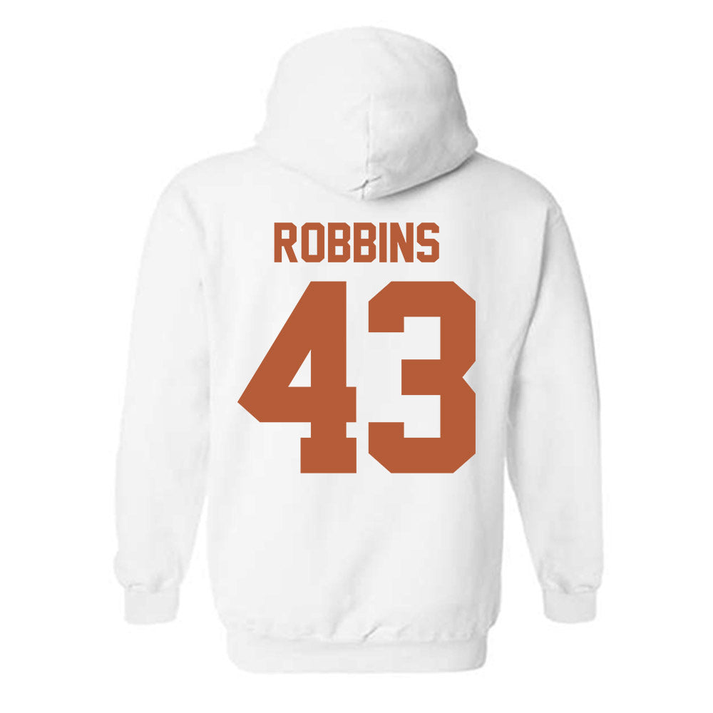 Texas - NCAA Baseball : Aiden Robbins - Sports Shersey Hooded Sweatshirt-1