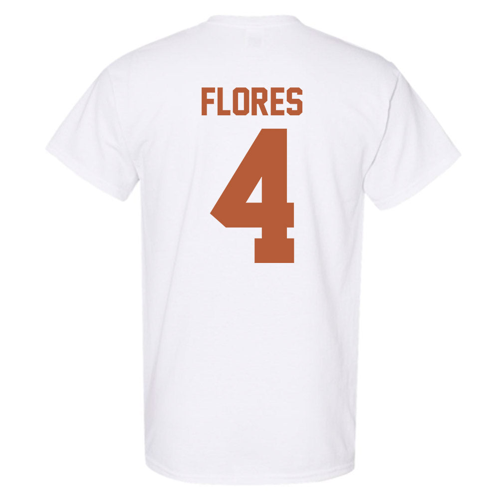 Texas - NCAA Baseball : Jason Flores - Sports Shersey T-Shirt-1