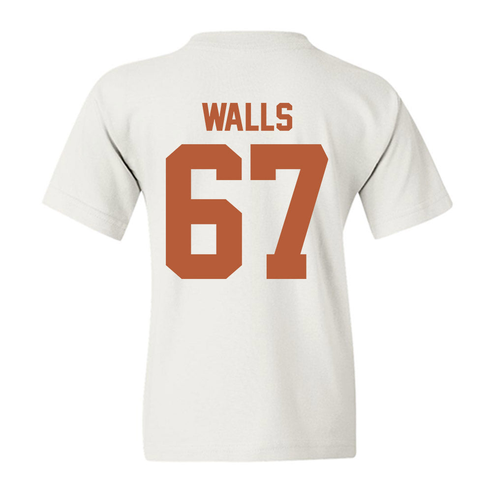 Texas - NCAA Baseball : Brody Walls - Sports Shersey Youth T-Shirt-1