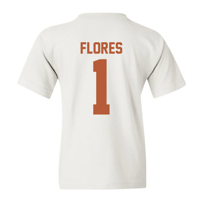 Texas - NCAA Baseball : Jalin Flores - Youth T-Shirt