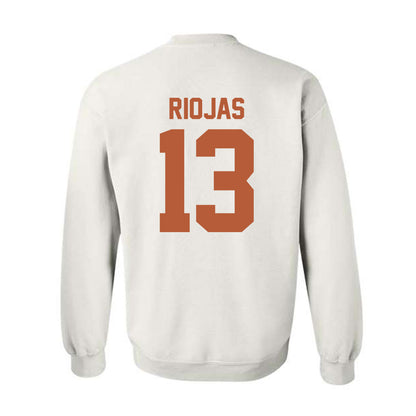 Texas - NCAA Baseball : Ruger Riojas - Sports Shersey Crewneck Sweatshirt-1