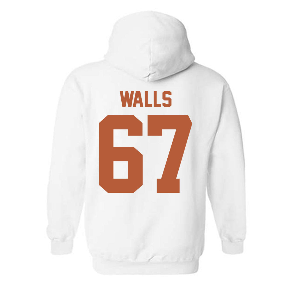 Texas - NCAA Baseball : Brody Walls - Sports Shersey Hooded Sweatshirt-1