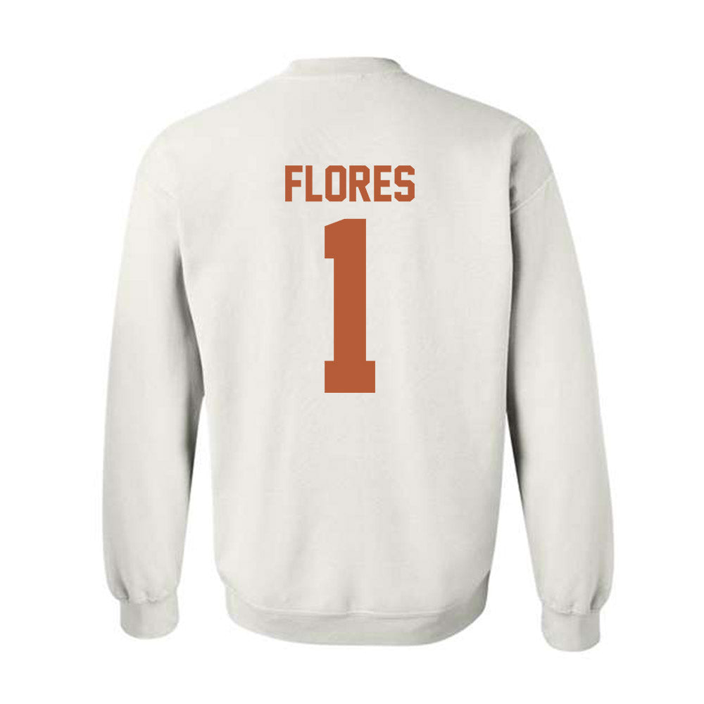 Texas - NCAA Baseball : Jalin Flores - Crewneck Sweatshirt