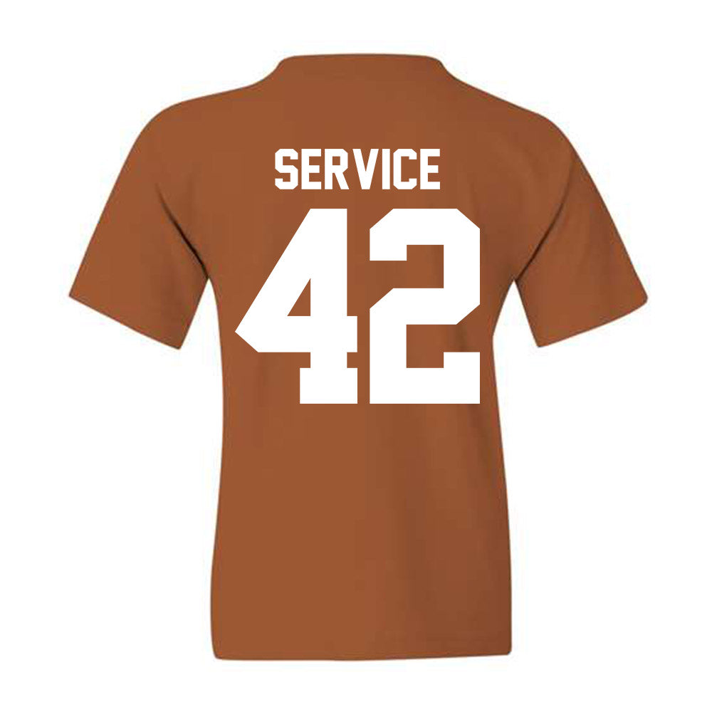 Texas - NCAA Baseball : Oliver Service - Youth T-Shirt Sports Shersey