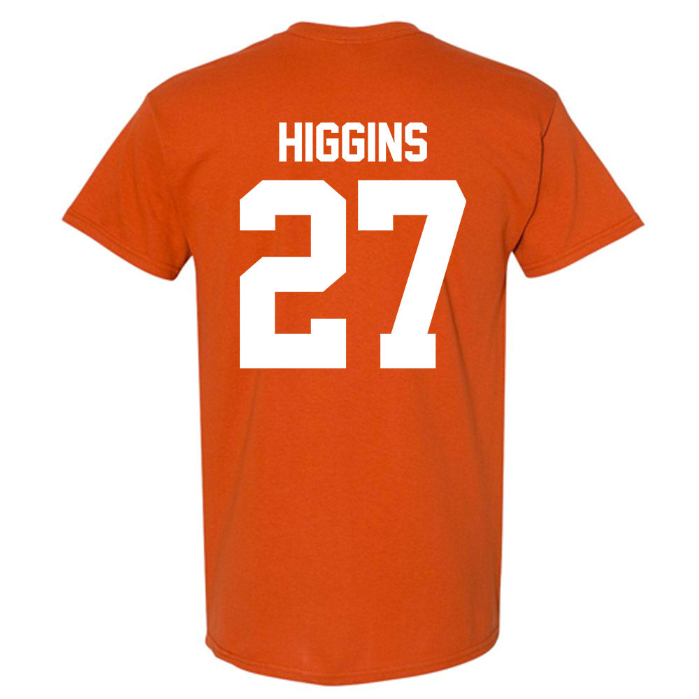 Texas - NCAA Baseball : Cal Higgins - Sports Shersey T-Shirt-1