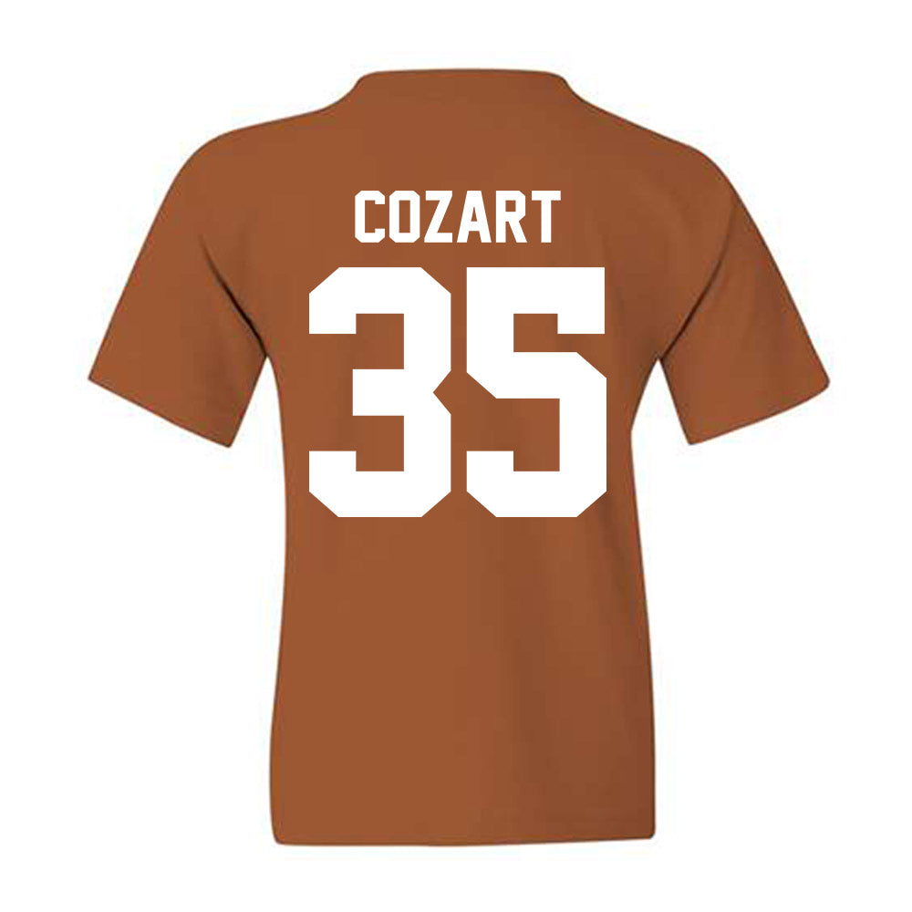 Texas - NCAA Baseball : Samuel Cozart - Sports Shersey Youth T-Shirt-1