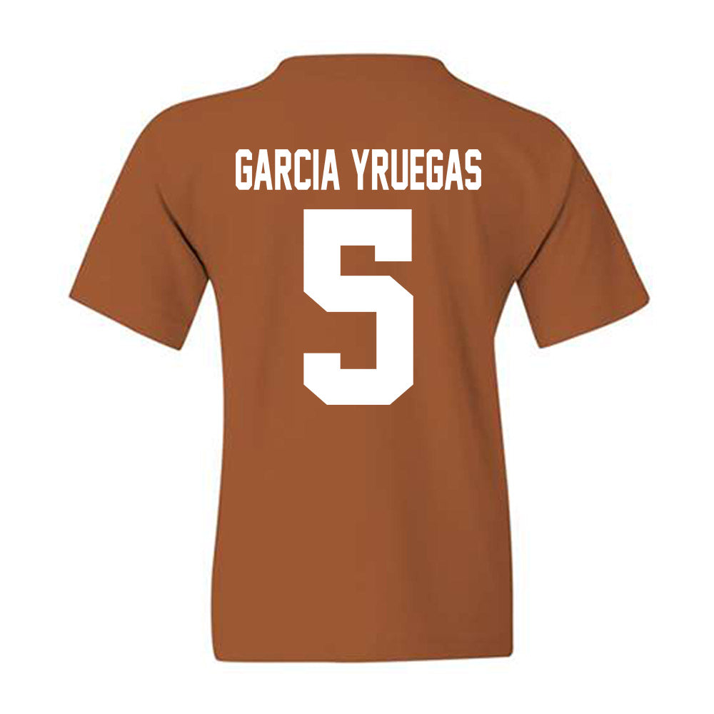 Texas - NCAA Baseball : Felix Garcia Yruegas - Sports Shersey Youth T-Shirt-1