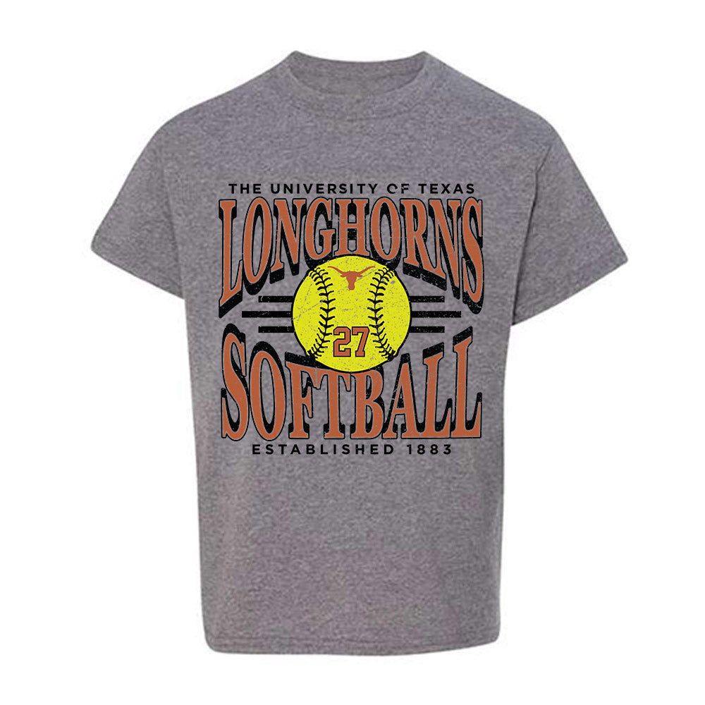 Texas - NCAA Softball : Taylor Anderson - Sports Shersey Youth T-Shirt-0
