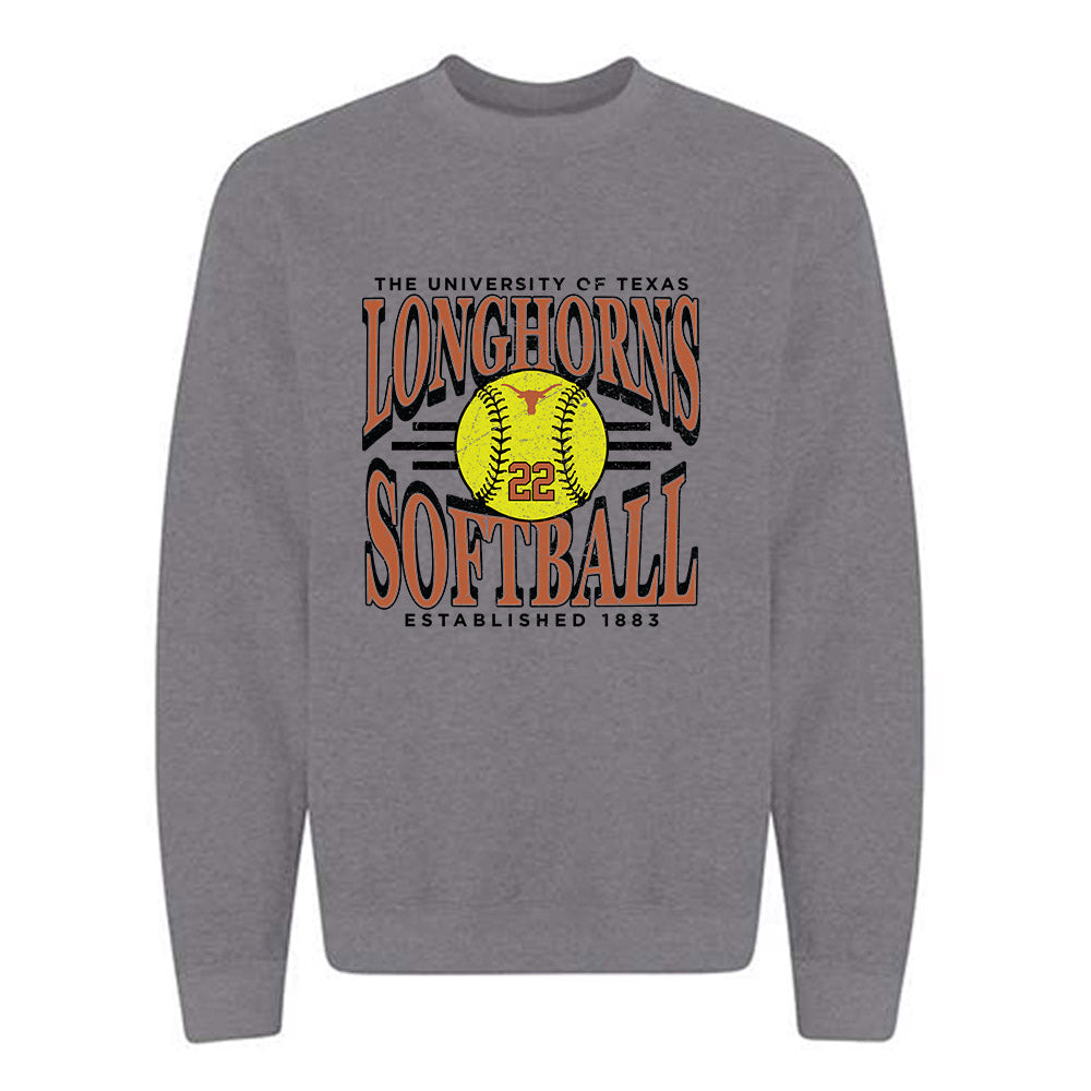Texas - NCAA Softball : Brenlee Gonzales - Sports Shersey Crewneck Sweatshirt-0
