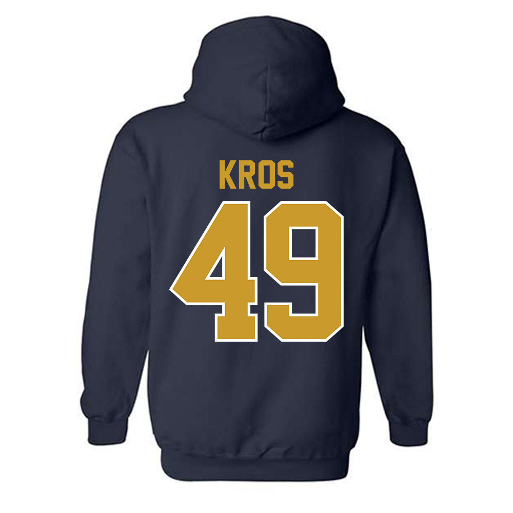 Notre Dame - NCAA Football : Andrew Kros - Classic Shersey Hooded Sweatshirt-1