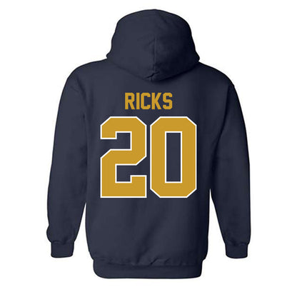 Notre Dame - NCAA Baseball : Caleb Ricks - Classic Shersey Hooded Sweatshirt-1