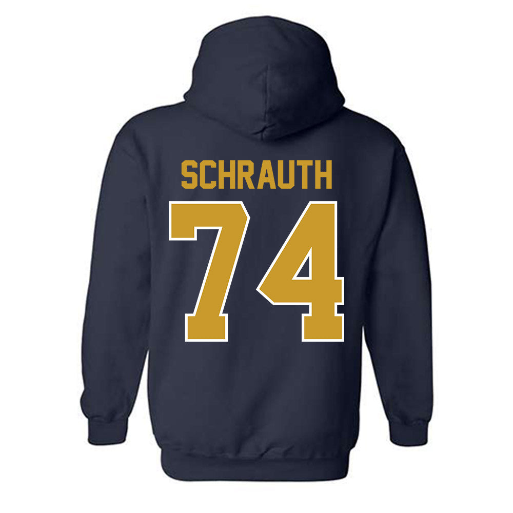 Notre Dame - NCAA Football : Billy Schrauth - Classic Shersey Hooded Sweatshirt-1