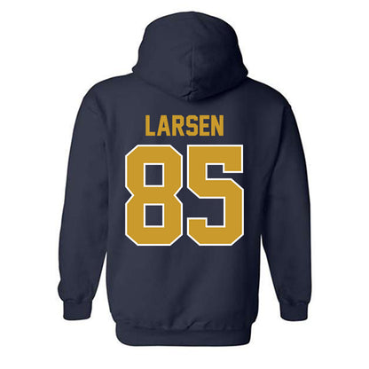 Notre Dame - NCAA Football : Jack Larsen - Classic Shersey Hooded Sweatshirt-1