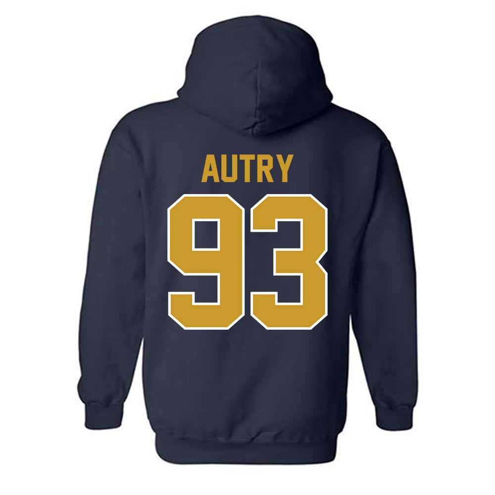 Notre Dame - NCAA Football : Quentin Autry - Classic Shersey Hooded Sweatshirt