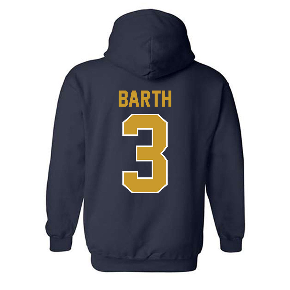 Notre Dame - NCAA Baseball : Mason Barth - Classic Shersey Hooded Sweatshirt-1