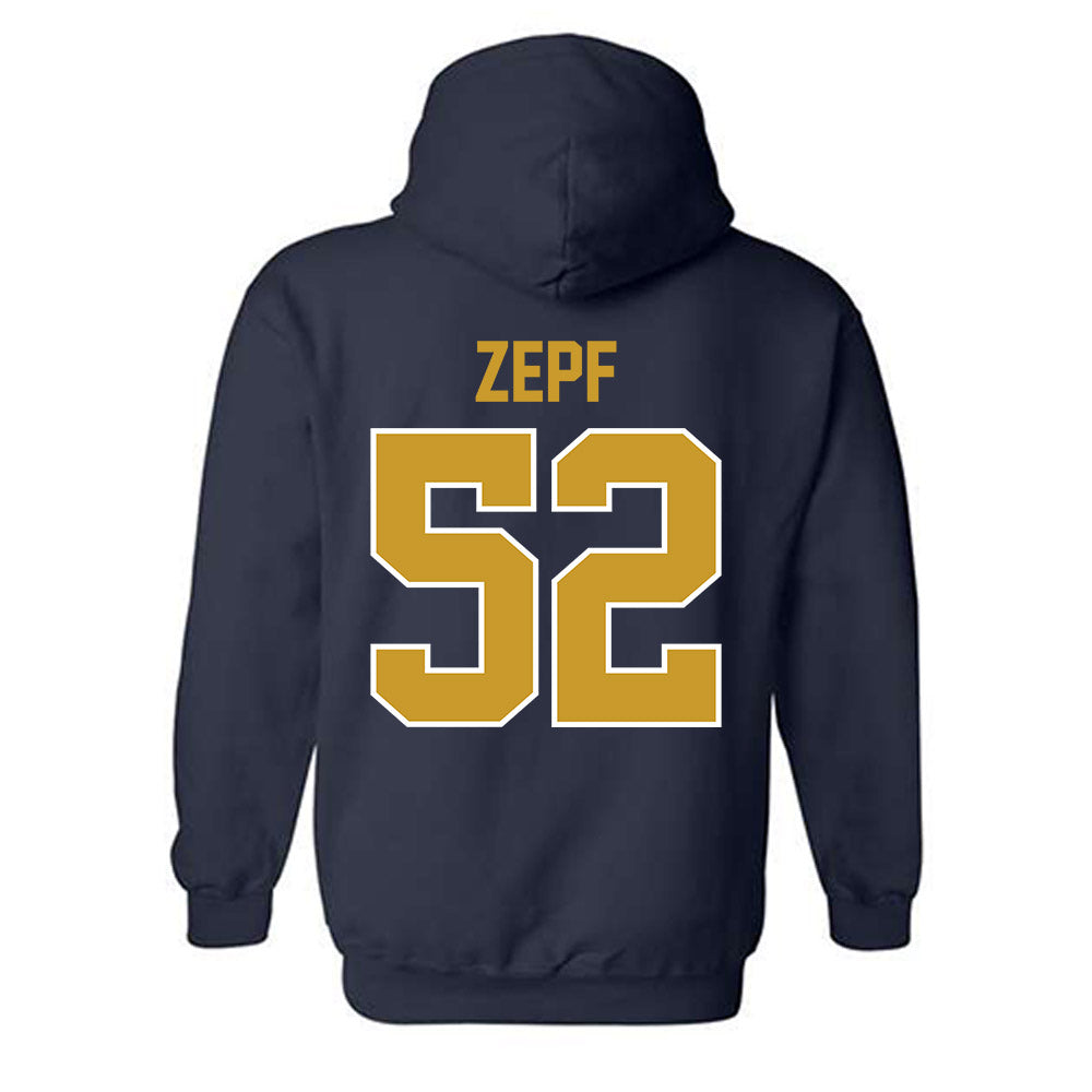 Notre Dame - NCAA Men's Lacrosse : Alex Zepf - Classic Shersey Hooded Sweatshirt-1