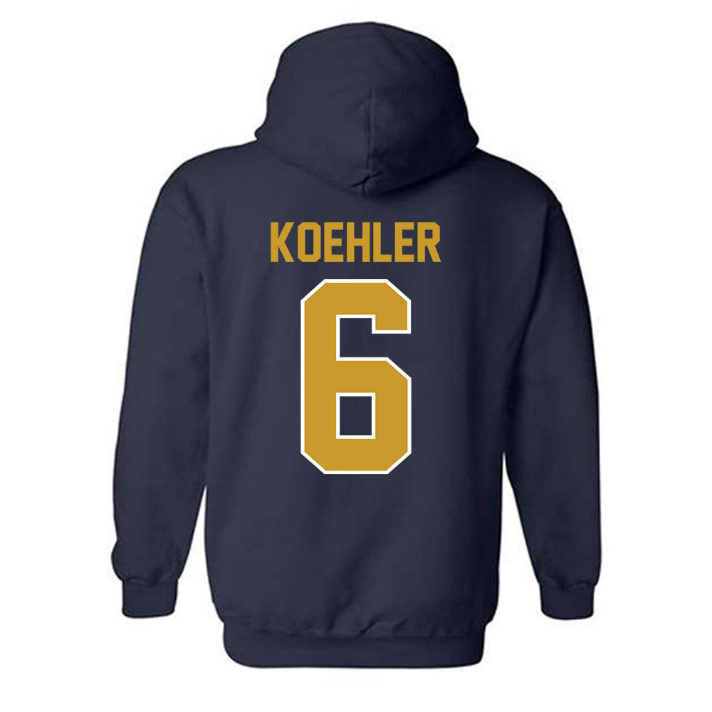 Notre Dame - NCAA Men's Basketball : Brady Koehler - Classic Shersey Hooded Sweatshirt-1