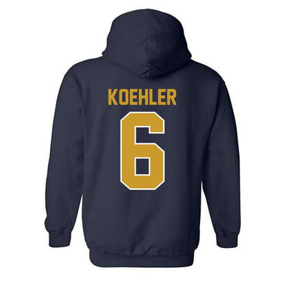 Notre Dame - NCAA Men's Basketball : Brady Koehler - Classic Shersey Hooded Sweatshirt-1