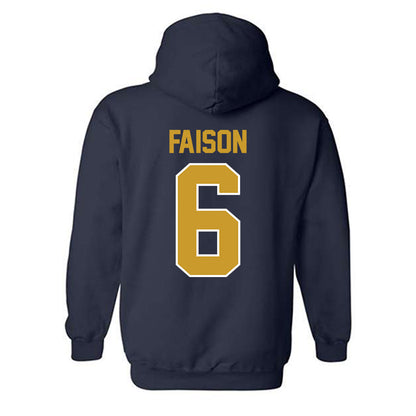 Notre Dame - NCAA Football : Jordan Faison - Classic Shersey Hooded Sweatshirt-1