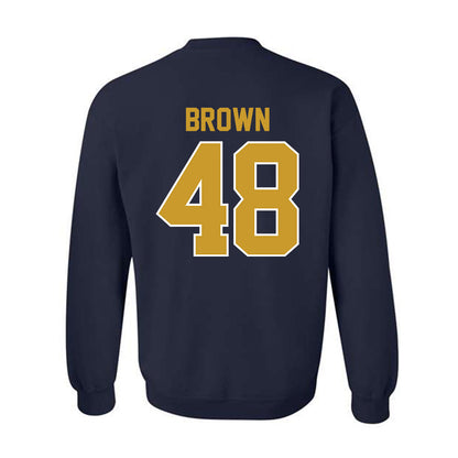 Notre Dame - NCAA Football : Mick Brown - Classic Shersey Crewneck Sweatshirt-1