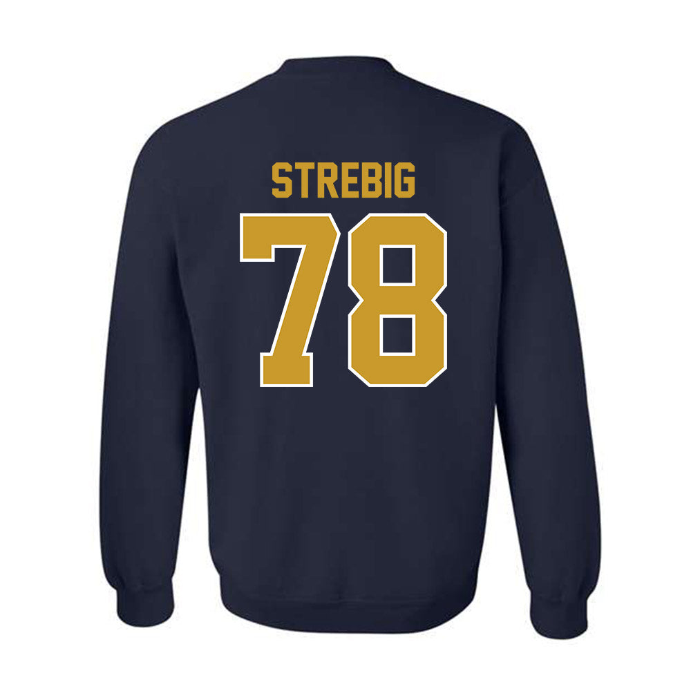 Notre Dame - NCAA Football : Owen Strebig - Classic Shersey Crewneck Sweatshirt-1
