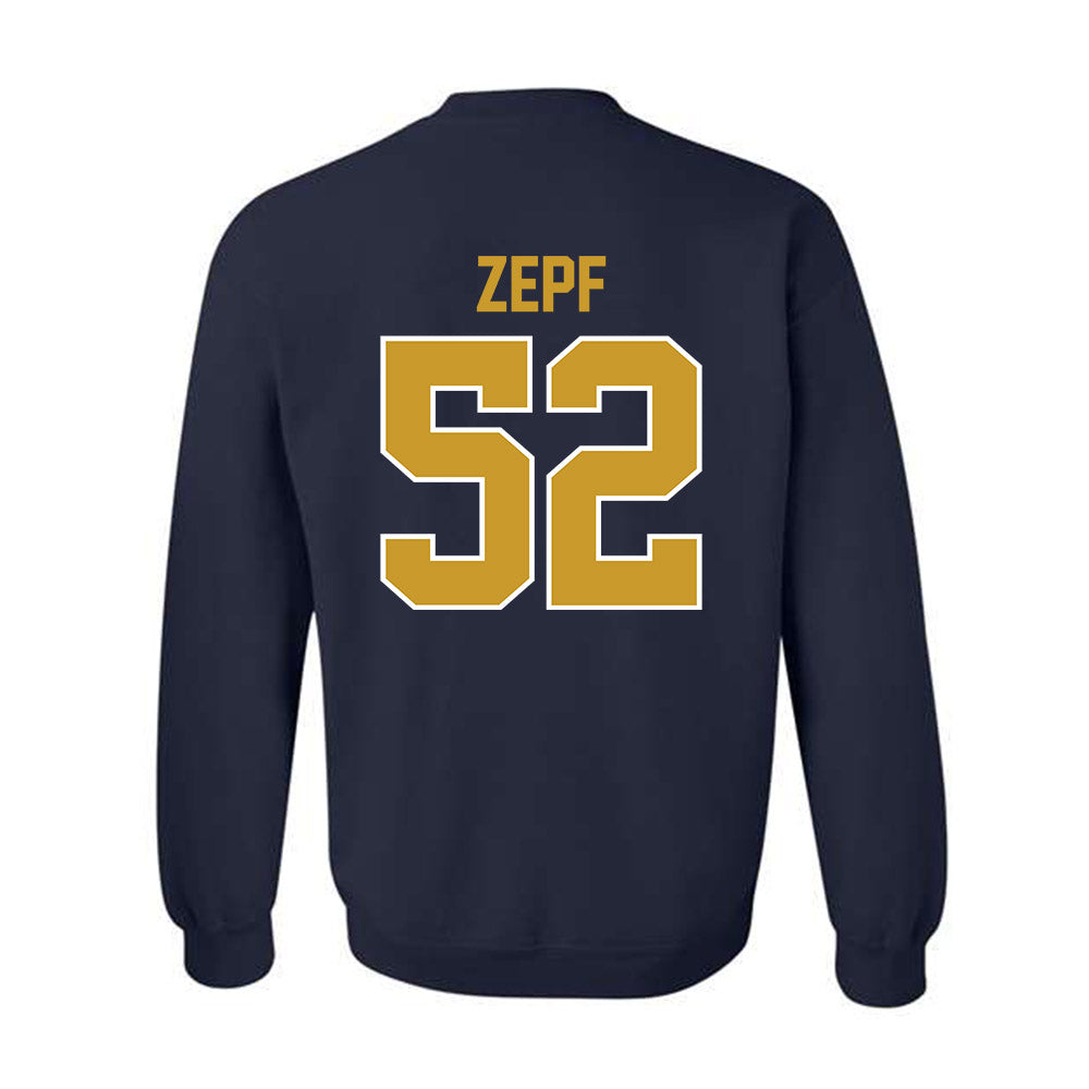 Notre Dame - NCAA Men's Lacrosse : Alex Zepf - Classic Shersey Crewneck Sweatshirt-1