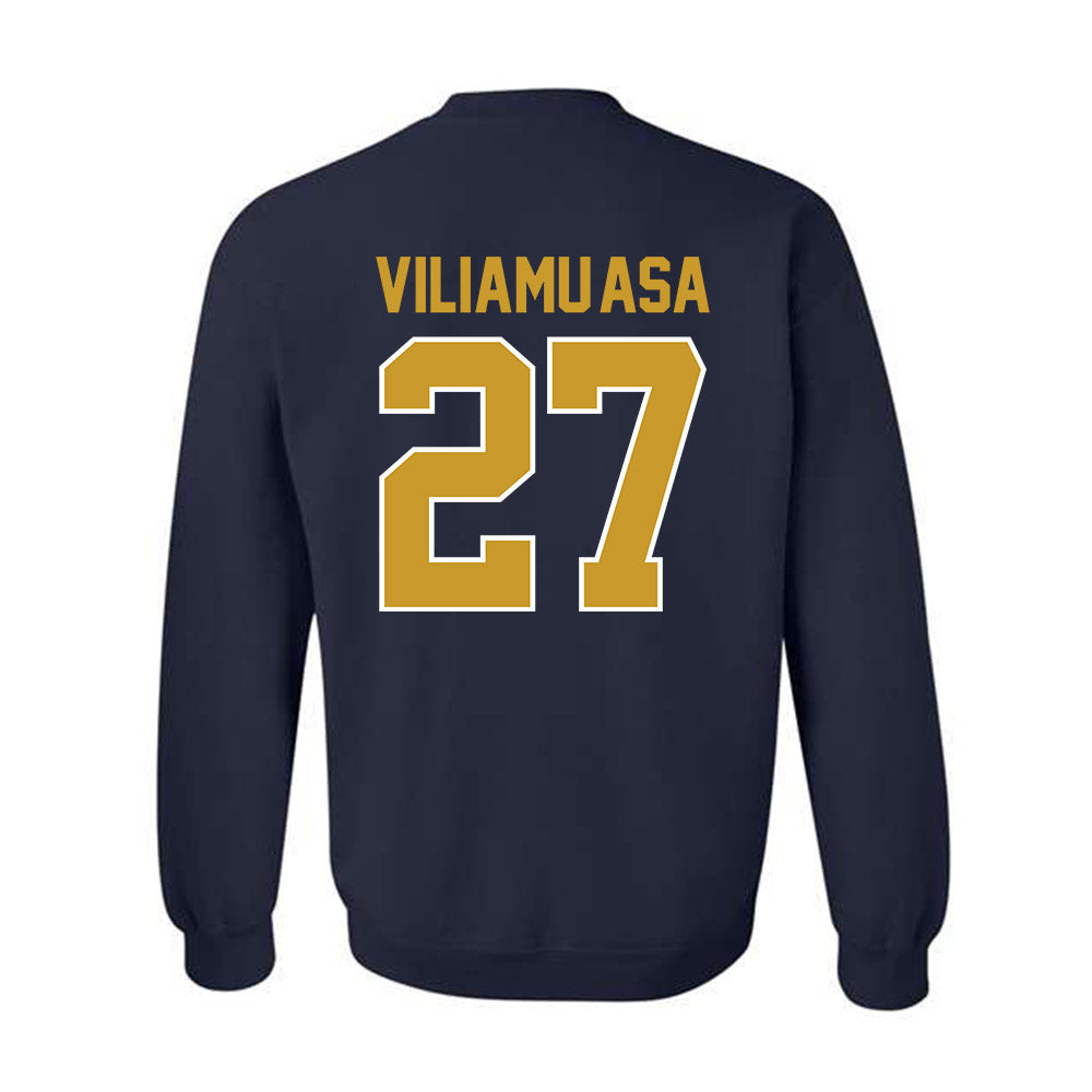 Notre Dame - NCAA Football : Kyngstonn Viliamu-Asa - Classic Shersey Crewneck Sweatshirt-1