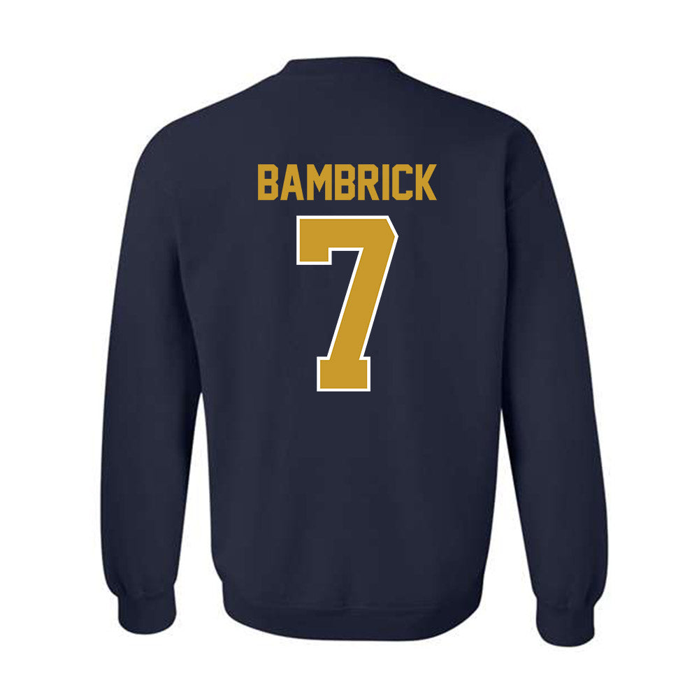 Notre Dame - NCAA Men's Lacrosse : Joey Bambrick - Classic Shersey Crewneck Sweatshirt-1