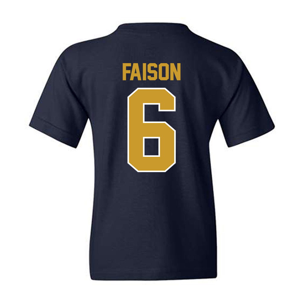 Notre Dame - NCAA Football : Jordan Faison - Classic Shersey Youth T-Shirt-1