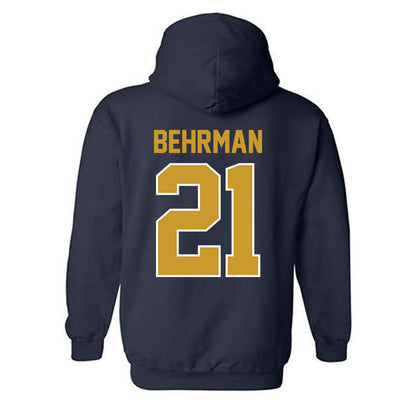 Notre Dame - NCAA Men's Lacrosse : Brock Behrman - Classic Shersey Hooded Sweatshirt