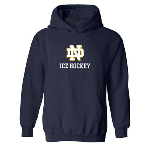 Notre Dame - NCAA Men's Ice Hockey : Jaedon Kerr - Classic Shersey Hooded Sweatshirt-0