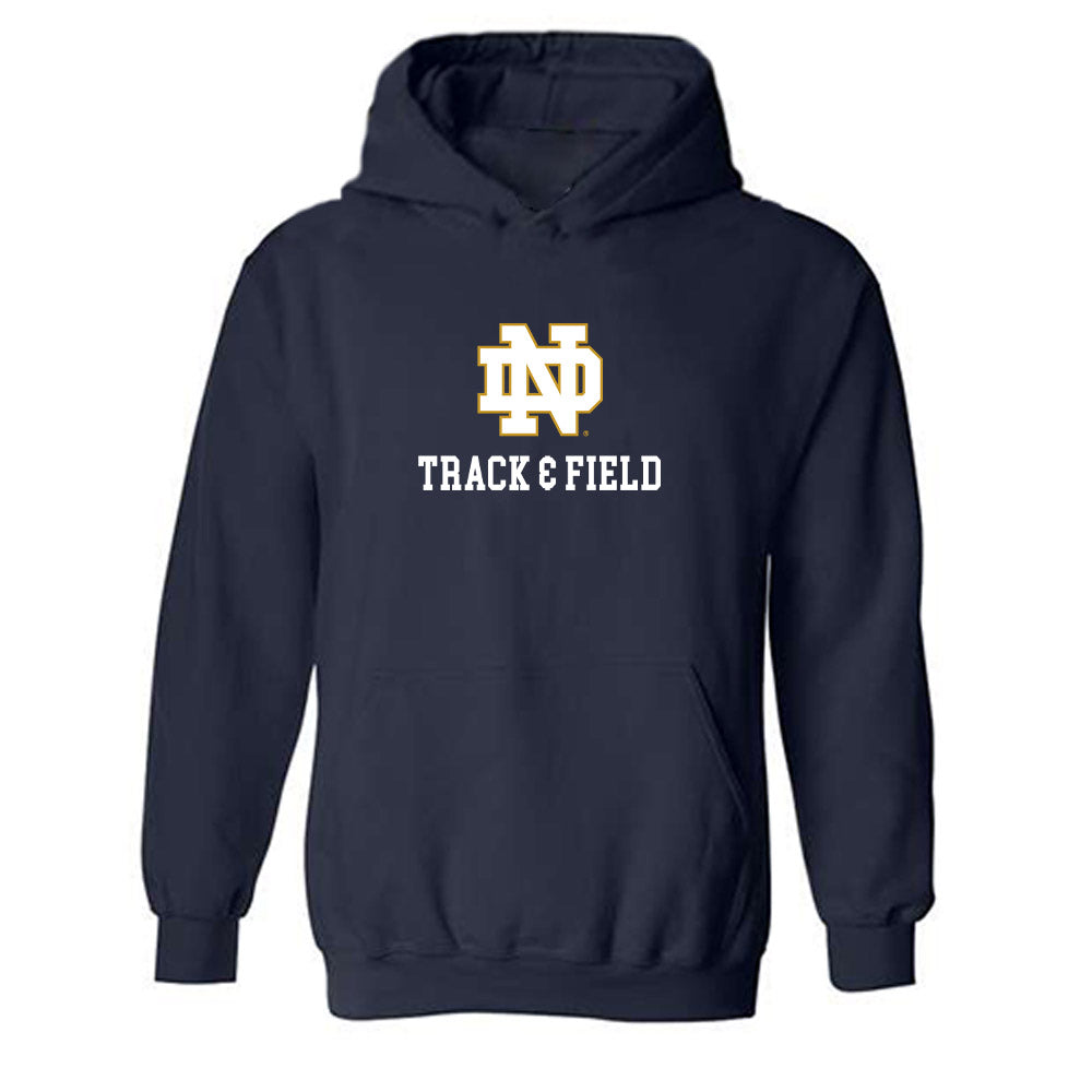 Notre Dame - NCAA Men's Track & Field : Talon Beichler - Classic Shersey Hooded Sweatshirt-0