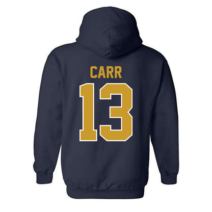 Notre Dame - NCAA Football : CJ Carr - Classic Shersey Hooded Sweatshirt-1