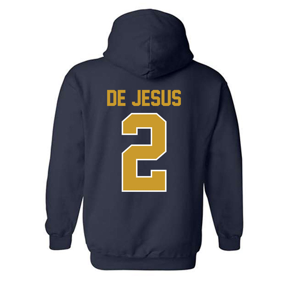 Notre Dame - NCAA Women's Basketball : Vanessa de Jesus - Classic Shersey Hooded Sweatshirt-1