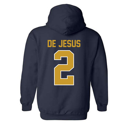 Notre Dame - NCAA Women's Basketball : Vanessa de Jesus - Classic Shersey Hooded Sweatshirt-1