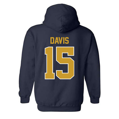 Notre Dame - NCAA Men's Lacrosse : Anderson Davis - Classic Shersey Hooded Sweatshirt-1
