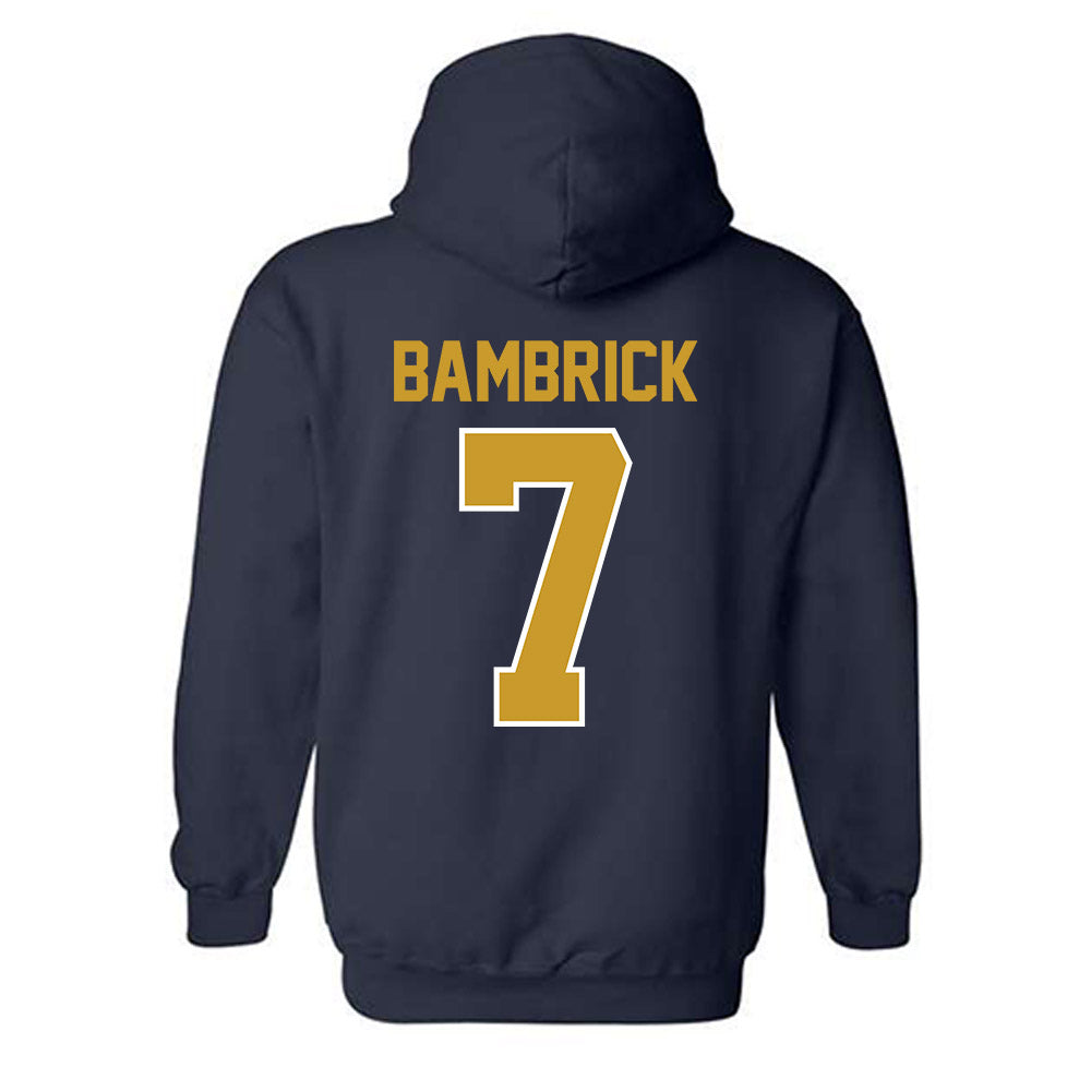 Notre Dame - NCAA Men's Lacrosse : Joey Bambrick - Classic Shersey Hooded Sweatshirt-1