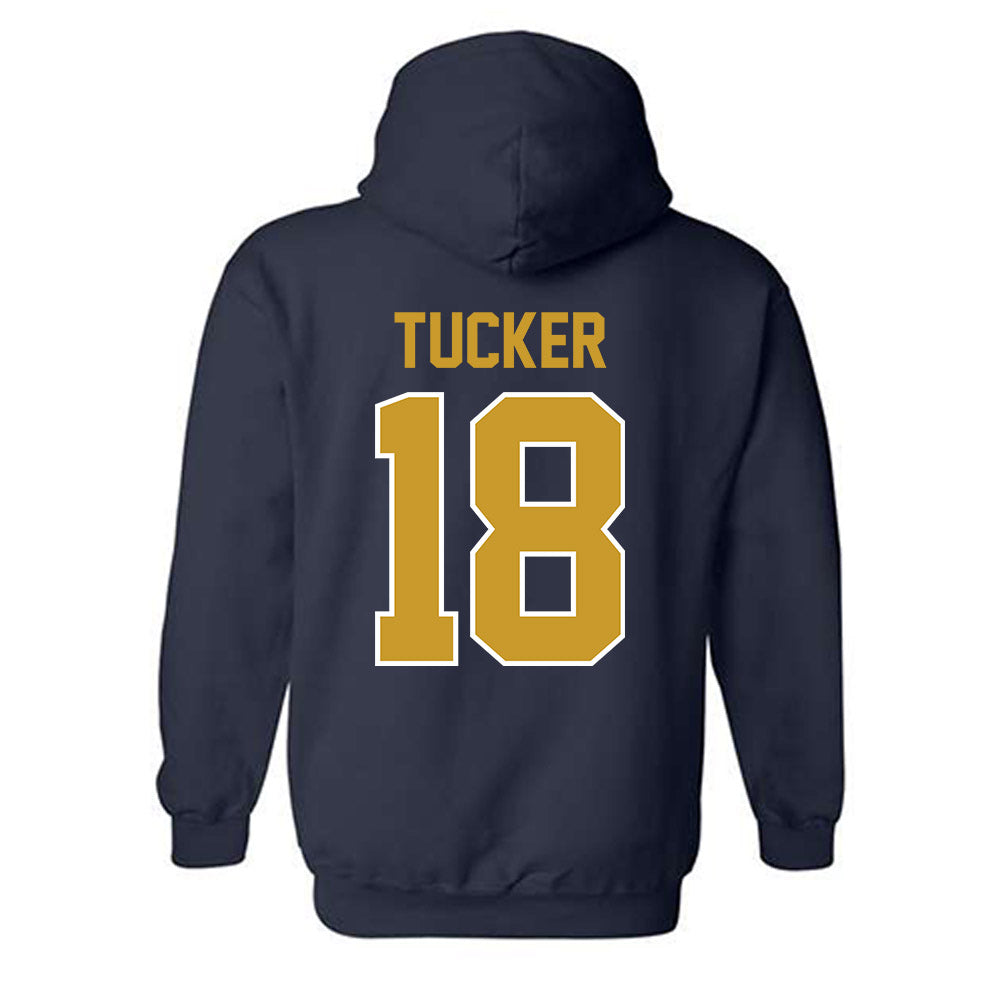 Notre Dame - NCAA Football : Chance Tucker - Classic Shersey Hooded Sweatshirt-1