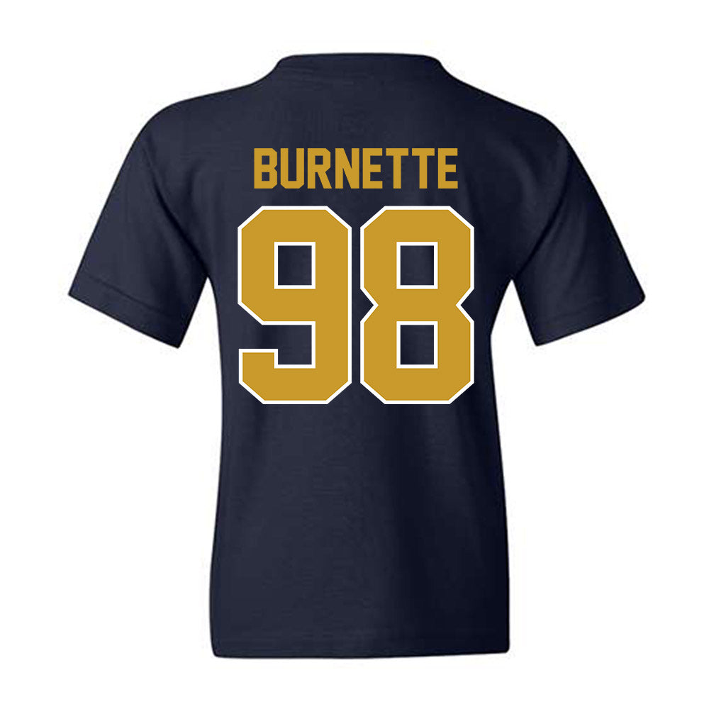 Notre Dame - NCAA Football : Noah Burnette - Classic Shersey Youth T-Shirt-1