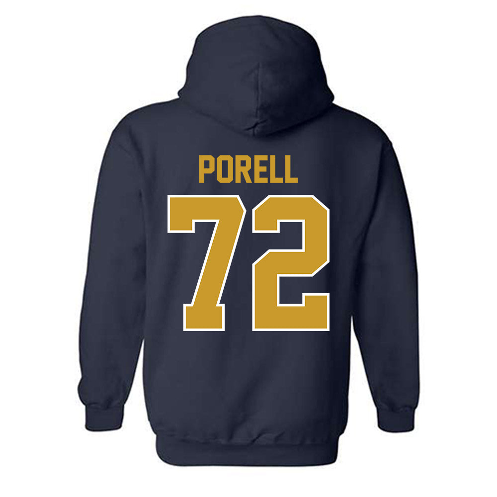 Notre Dame - NCAA Men's Lacrosse : Thomas Porell - Classic Shersey Hooded Sweatshirt-1