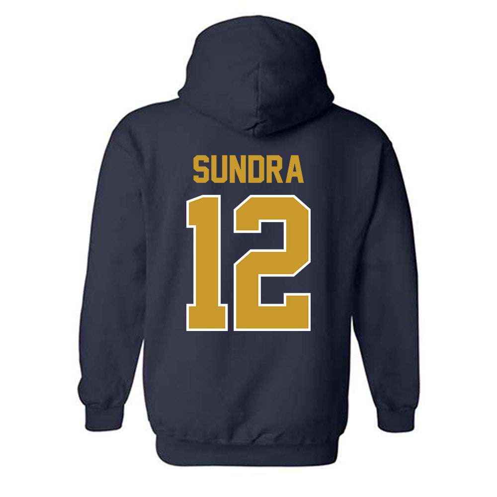 Notre Dame - NCAA Men's Basketball : Garrett Sundra - Classic Shersey Hooded Sweatshirt-1